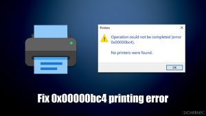Wie behebt man in Windows den Fehler 0x00000bc4 (Es wurden keine Drucker gefunden)?