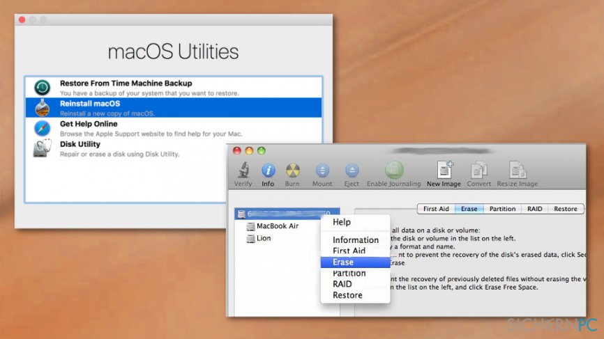 MacOS reboot options