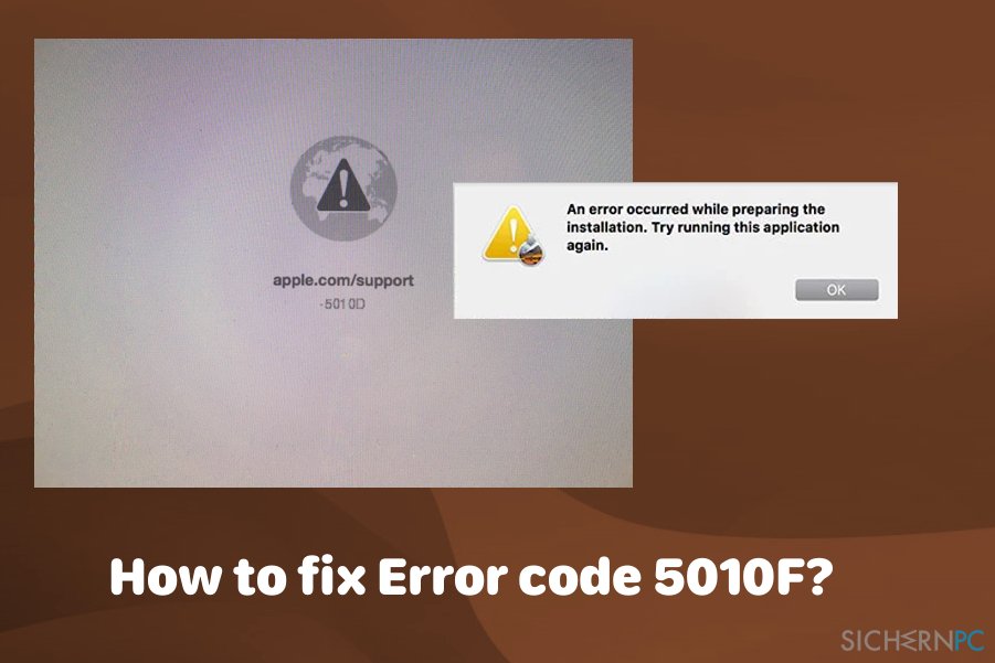 How to fix „Error code 5010F“ on Mac?