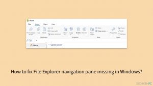 Wie behebt man das fehlende Navigationsfenster im Datei-Explorer unter Windows?