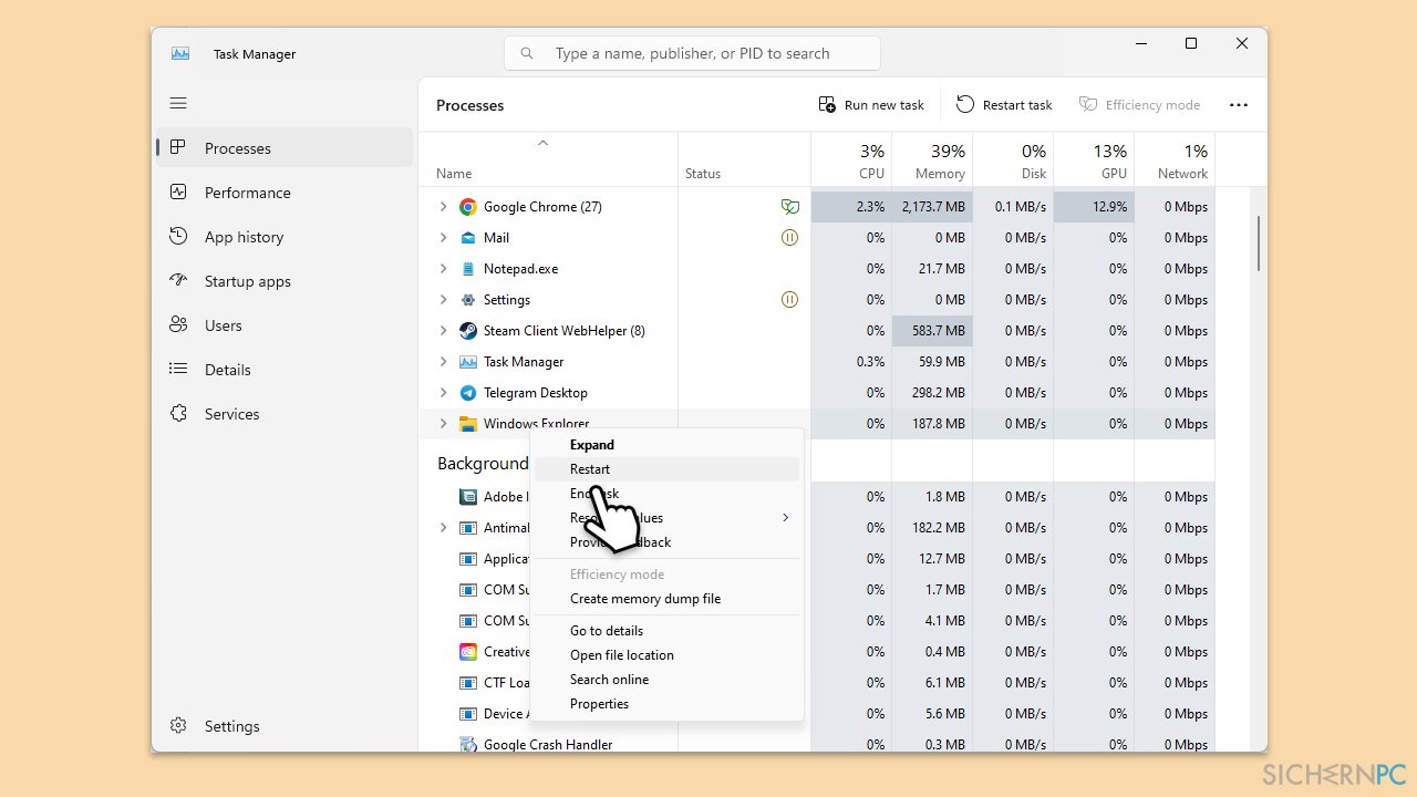 Wie behebt man das fehlende Navigationsfenster im Datei-Explorer unter Windows?