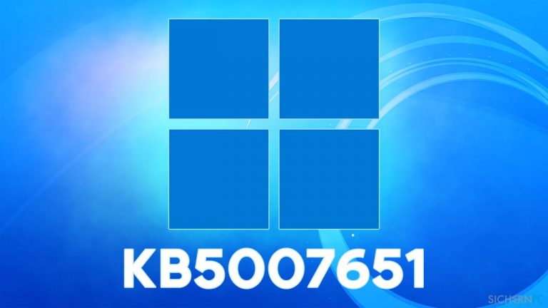 Wie behebt man ein Fehlschlagen der Installation von KB5007651 unter Windows?