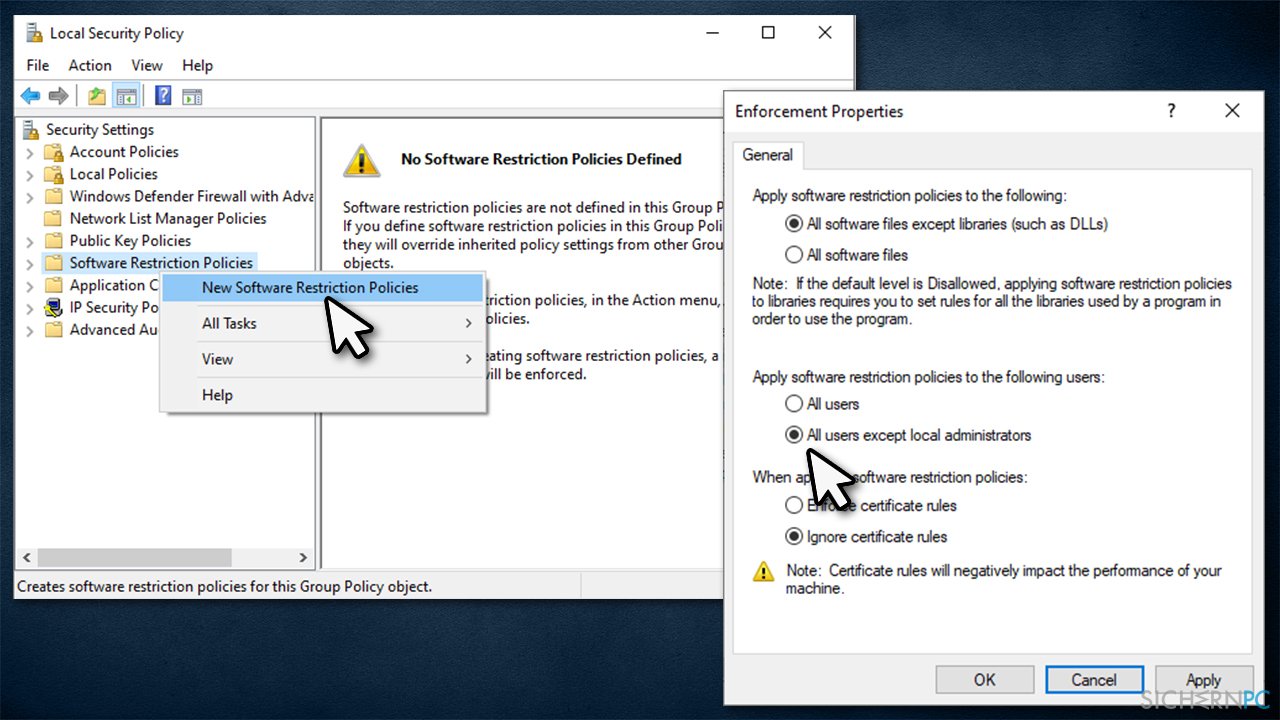 How to fix „The installation is forbidden by system policy“ error?