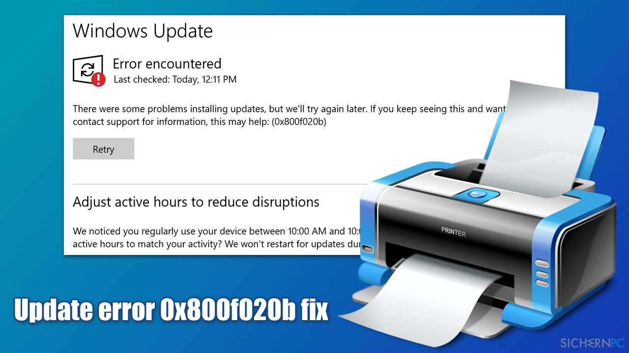 How to fix update error 0x800f020b in Windows?