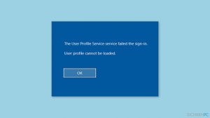 Wie behebt man in Windows "Das Benutzerprofil kann nicht geladen werden"?