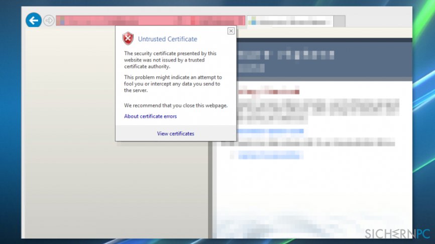 How to Fix „This site is not secure“ pop-up with an error code DLG_FLAGS_SEC_CERT_CN_INVALID?