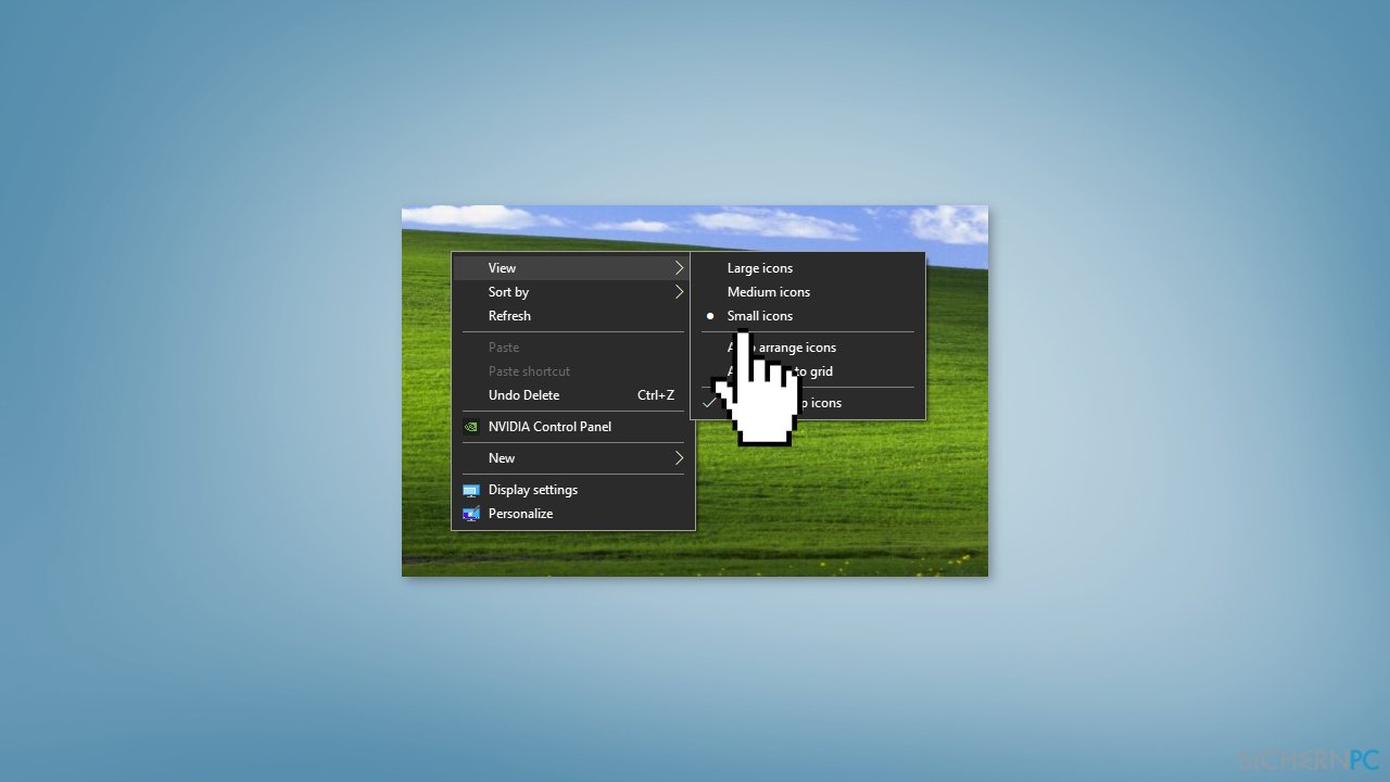 Wie behebt man einen zu großen Abstand zwischen Desktop-Symbolen auf Windows?