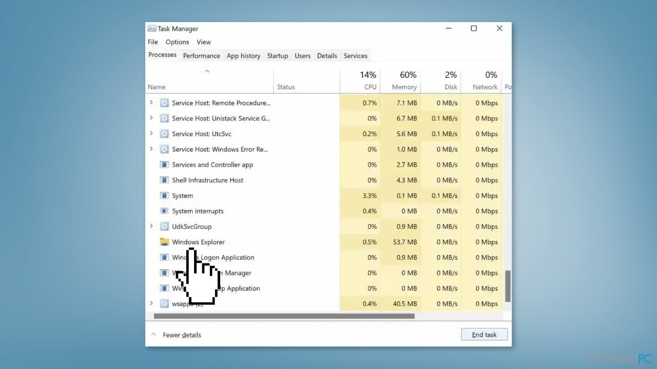 Wie behebt man einen zu großen Abstand zwischen Desktop-Symbolen auf Windows?