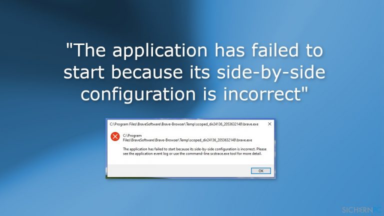 [Lösung] „Die Anwendung konnte nicht gestartet werden, da die Side-by-Side-Konfiguration ungültig ist“ – Fehler unter Windows
