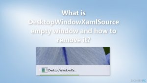 Was bedeutet das leere Fenster DesktopWindowXamlSource und wie entferne ich es?